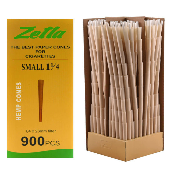 Pre-Rolled Cones Zetla Small Hemp 1 1/4 (900 Pcs) - ABK Usa