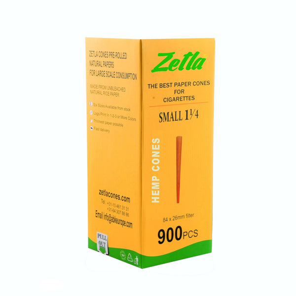 Pre-Rolled Cones Zetla Small Hemp 1 1/4 (900 Pcs) - ABK Usa