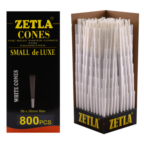 Zetla Pre Rolled Cones Small De Luxe (800 Pcs)