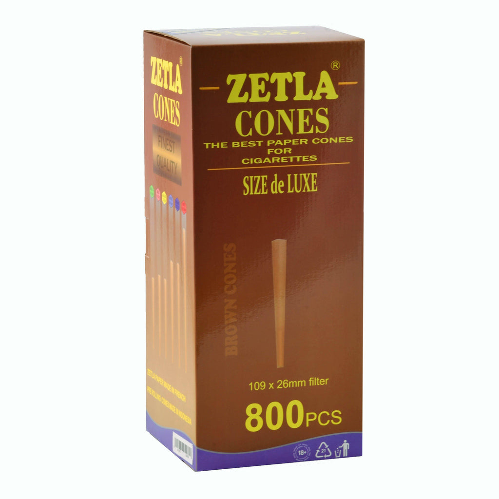 Zetla 1000 Cônes Pré-Roulés King Size En Chanvre - Tubes à Joint Avec Filtre - Qualité Premium Française (109 X 20 Mm)