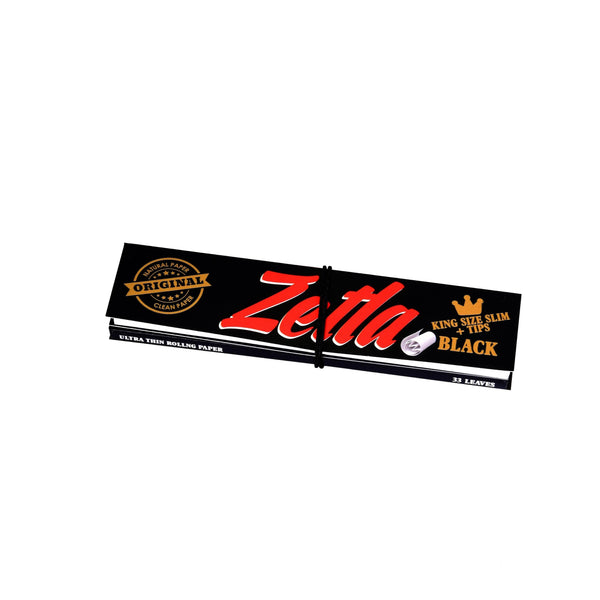 Zetla Rolling Papers Black + Filters Slim - ABK Usa