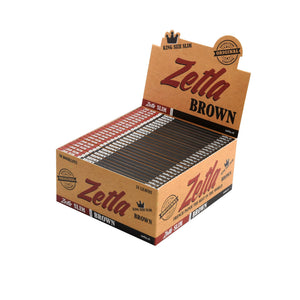 Zetla Rolling Papers Brown King Size Slim - ABK Usa