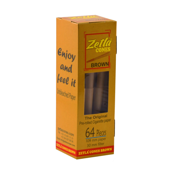 Pre-Rolled Cones Zetla Brown King Size De Luxe 64 - ABK Usa