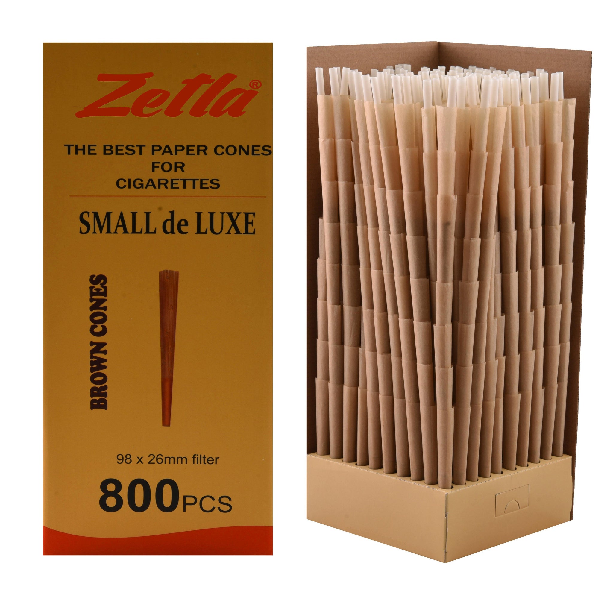 Pre-Rolled Cones Zetla Small De Luxe Brown - ABK Usa