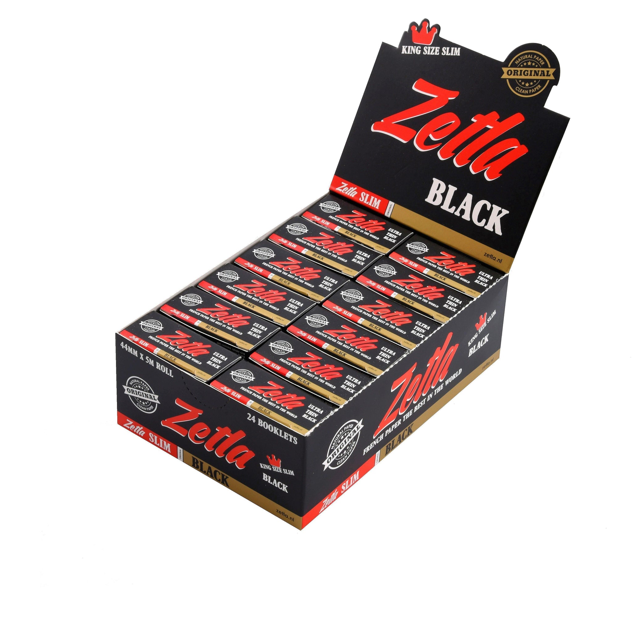 Zetla Rolling Papers Black Rolls K/S Slim - ABK Usa