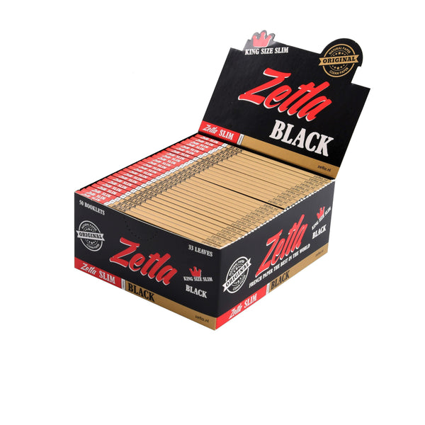 Zetla Rolling Papers Black King Size Slim - ABK Usa
