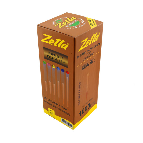 Pre-Rolled Cones Zetla King Size Brown - ABK Usa