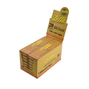 Pre-Rolled Cones Zetla Brown King Size Deluxe 20/14 - ABK Usa