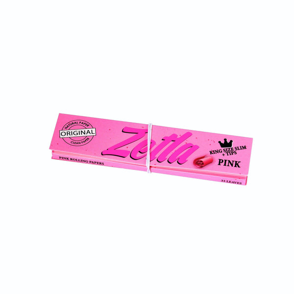 Zetla Rolling Papers Pink + Filters Slim - ABK Usa