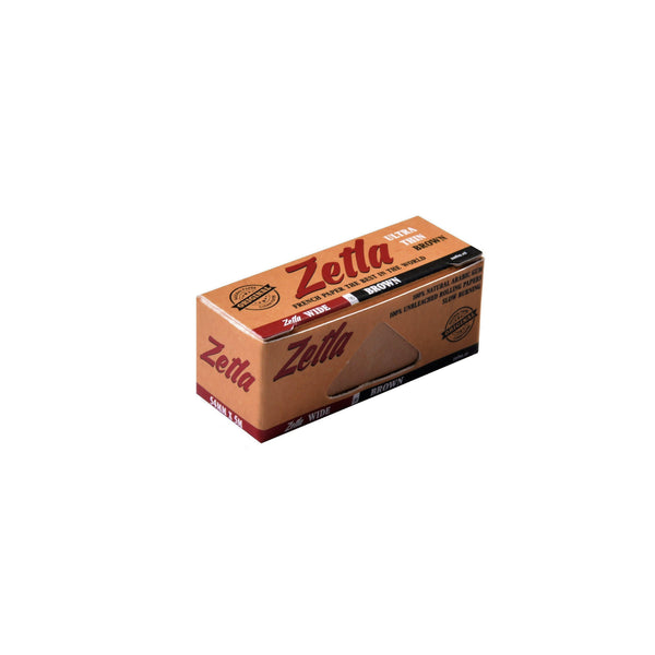 Zetla Rolling Papers Brown Rolls K/S Wide - ABK Usa