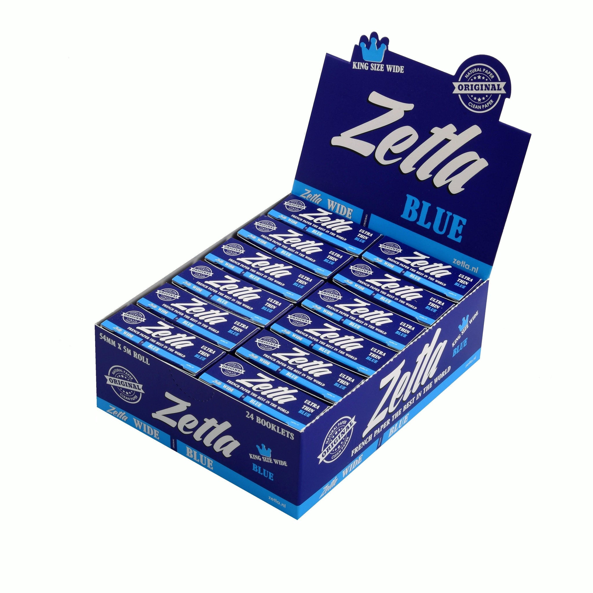 Zetla Rolling Papers Blue Rolls K/S Wide - ABK Usa