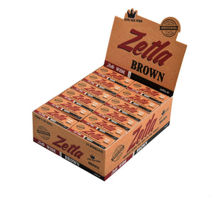 Zetla Rolling Papers Brown Rolls K/S Wide - ABK Usa